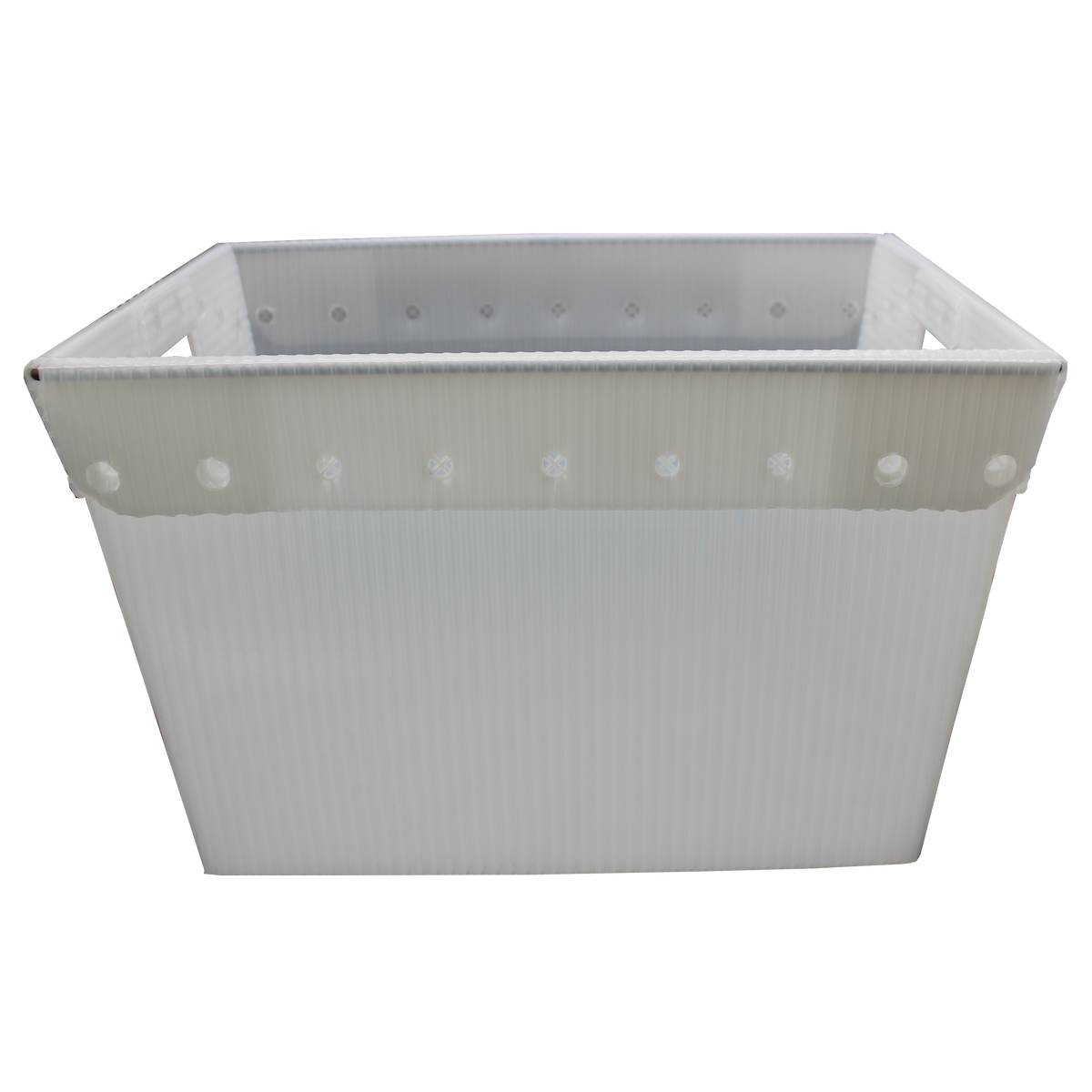 Translucent Corrugated Plastic Storage Postal Tote - 4 Pack