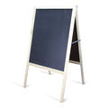 Marquee Easel (natural hardwood) Two Black Chalkboards