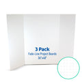 36 x 48 Fade-Line White Foam Project Board, 1/2" Grid Pack of 3