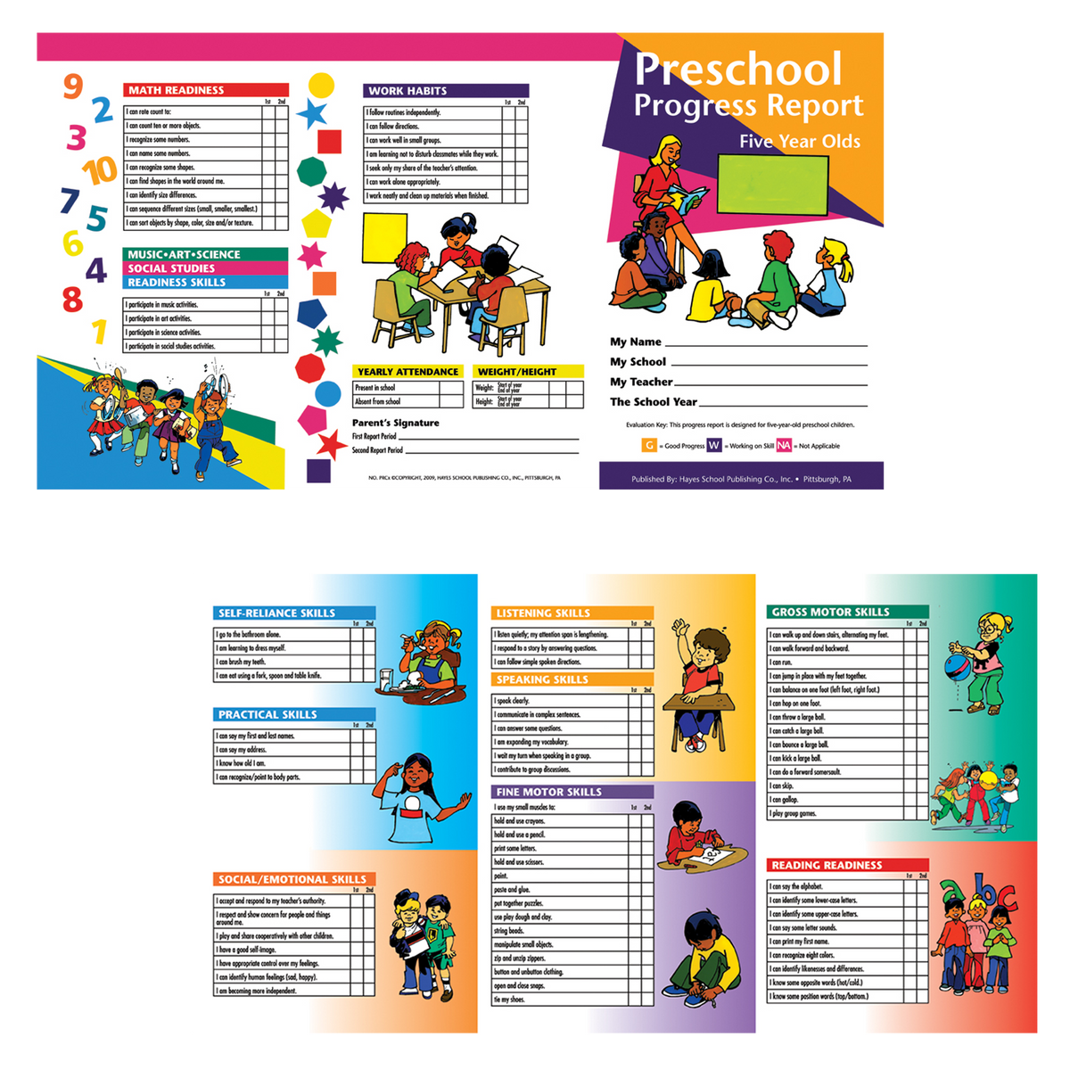 Preschool Progress Report (5 year olds) - Carton of 100 supplier units
