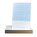 9 x 12 Two Sided Hundreds Grid Dry Erase Board Class Pack 12