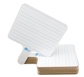 Rectangular Blue Lined Two-Sided Dry Erase Answer Paddle - Class Pack of 12
