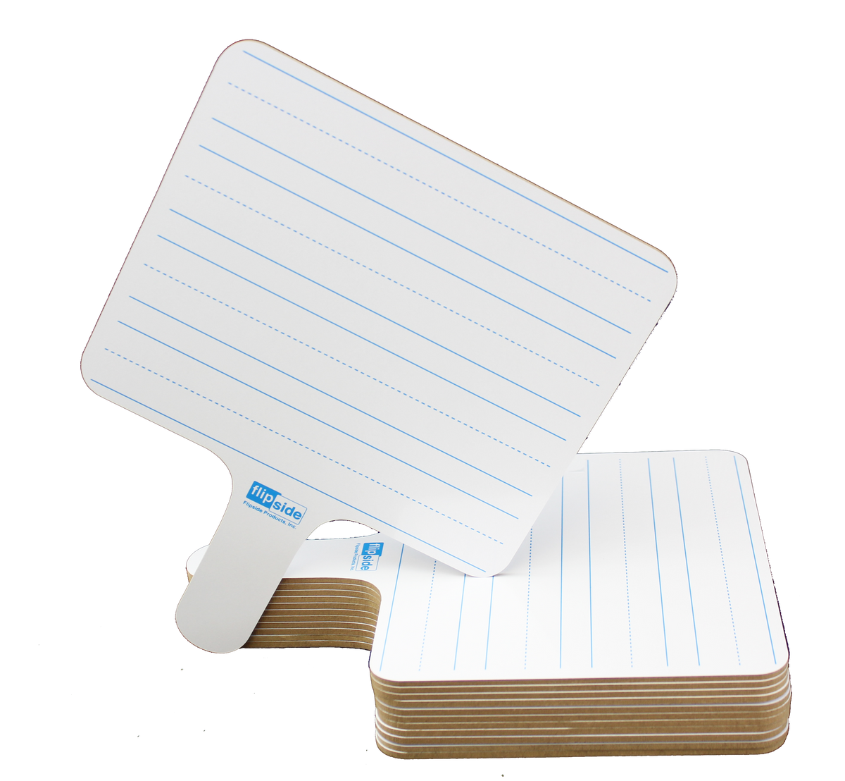 Rectangular Blue Lined Two-Sided Dry Erase Answer Paddle - Class Pack of 12
