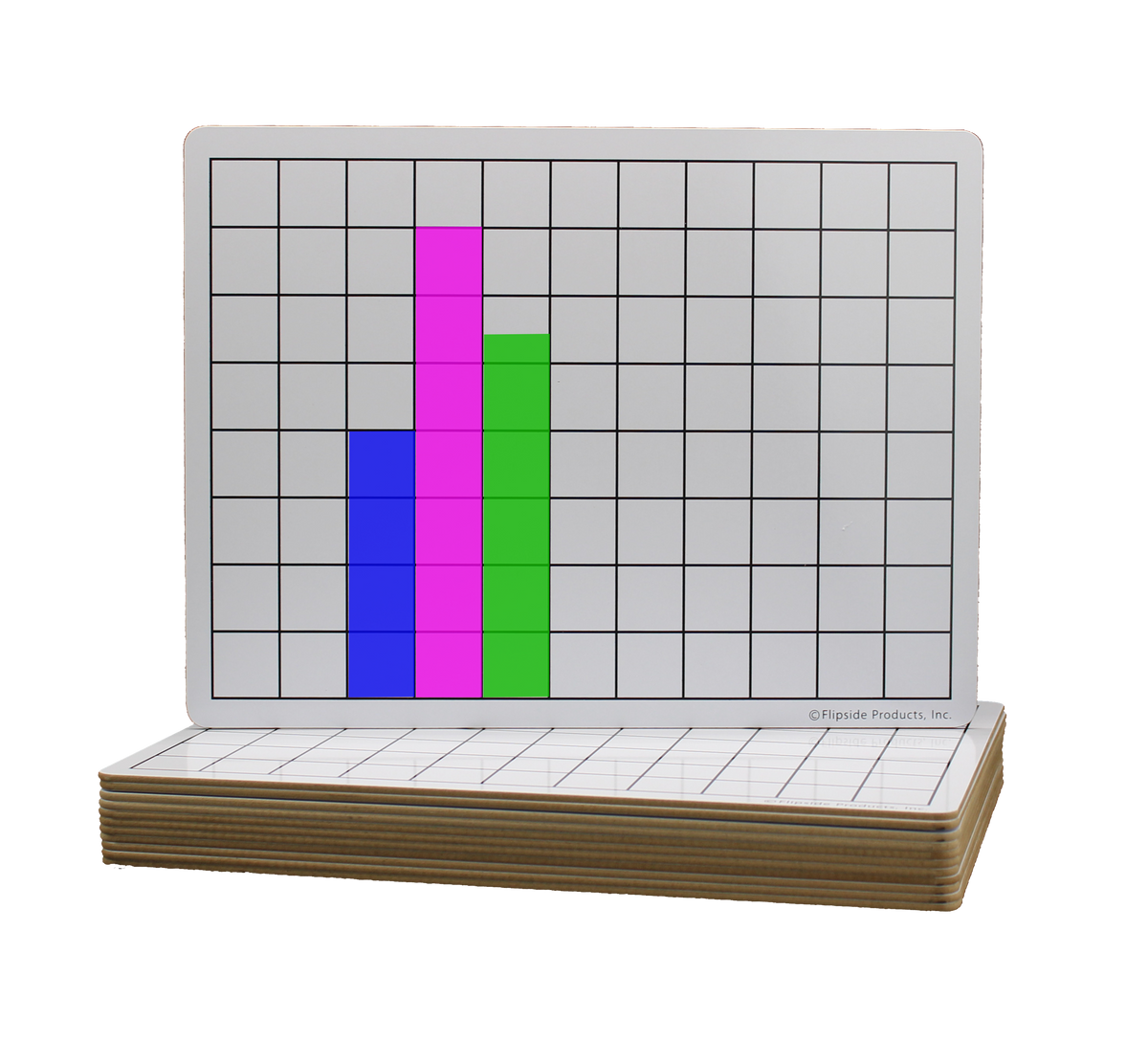 9 x 12 Two Sided 1" Squares Grid Board 12 Pack