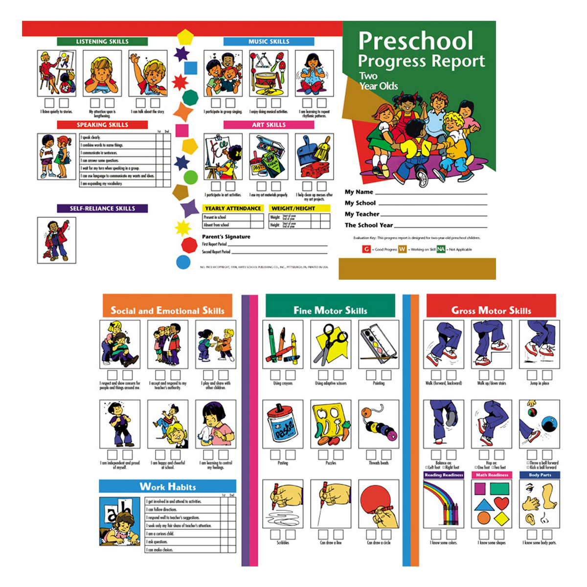 Preschool Progress Report (2 year olds) - Carton of 100 supplier units