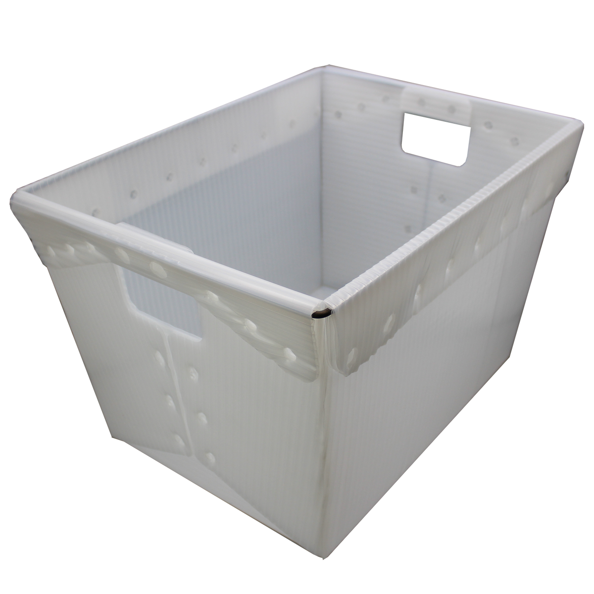 Translucent Corrugated Plastic Storage Postal Tote - 2 Pack