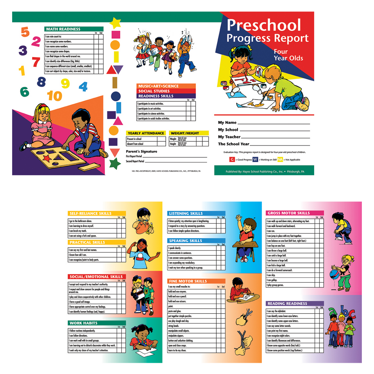 Preschool Progress Report (4 year olds) - Carton of 100 supplier units