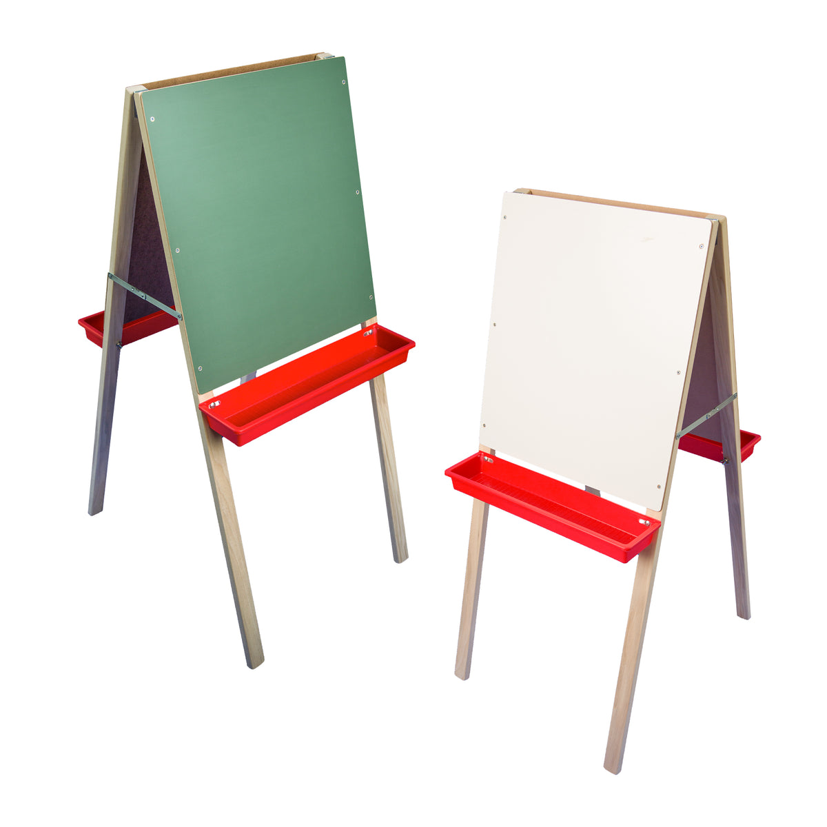 Child's Double Easel - Green Chalk/White Markerboard