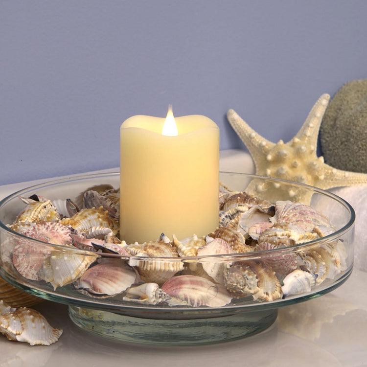 Solare 3D Virtual Flame Candles with Color-Hue Technology - Ivory 3" x 5"