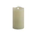 Solare 3D Virtual Flame Candles with Color-Hue Technology - Ivory 3" x 5"