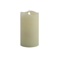 Solare 3D Virtual Flame Candles with Color-Hue Technology - Ivory 3" x 5"