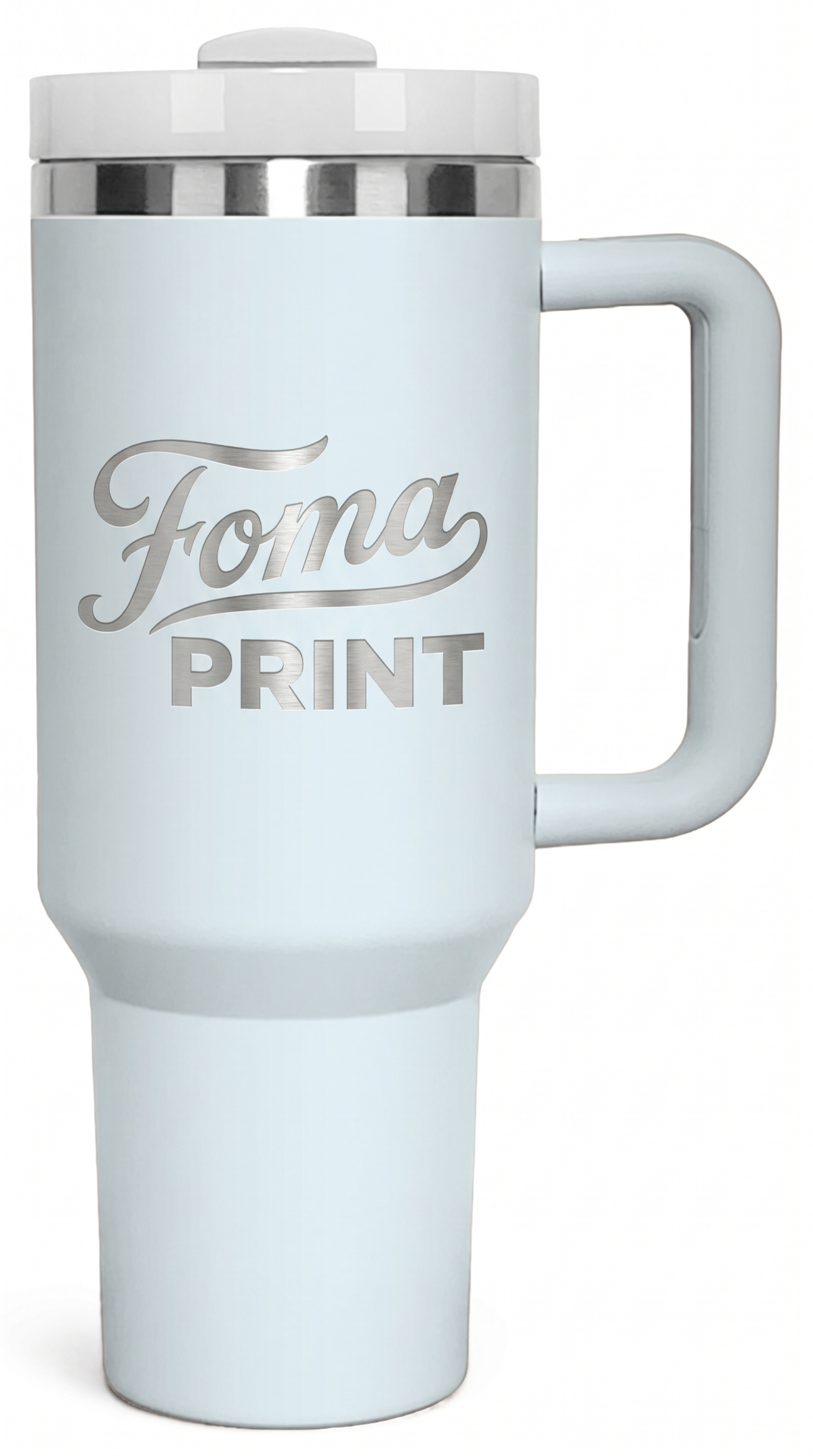 40oz Tumbler with Handle & Straw