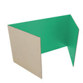 18 x 48 Study Carrel Green Corrugated Pack of 24
