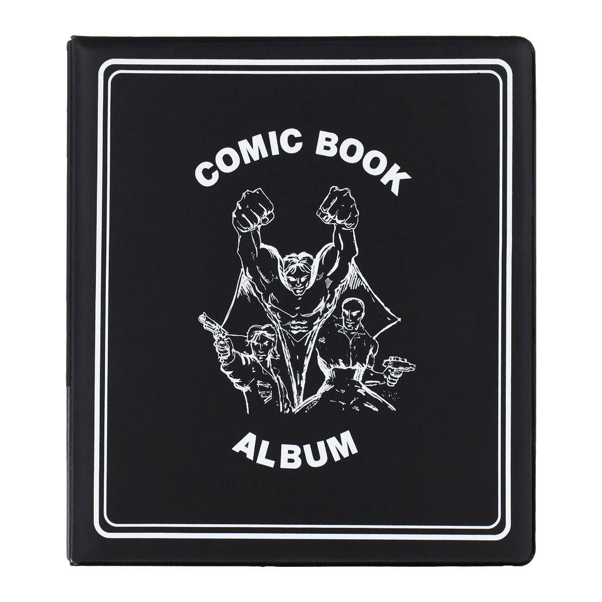 BCW black comic album, front cover