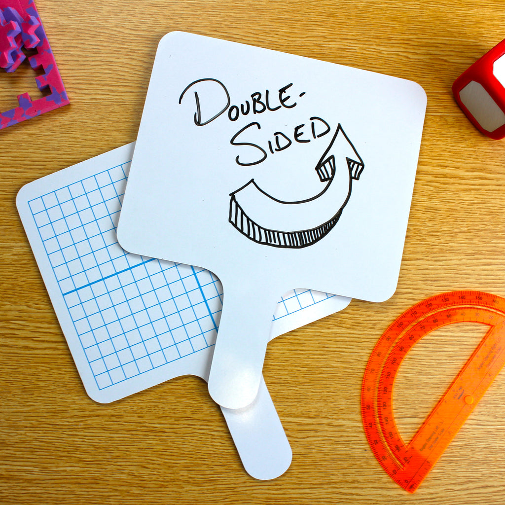 Rectangular Graph Dry Erase Answer Paddle - Class Pack of 24