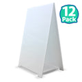 11" x 17" Premium Corrugated Plastic Dry Erase Tabletop Marquee Easel - 12 Pack