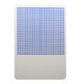 11 x 16 1/4" Two-Sided Graph Dry Erase Board - Carton of 12 supplier units