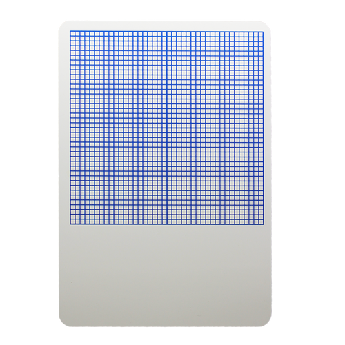 11 x 16 1/4" Two-Sided Graph Dry Erase Board - Carton of 12 supplier units