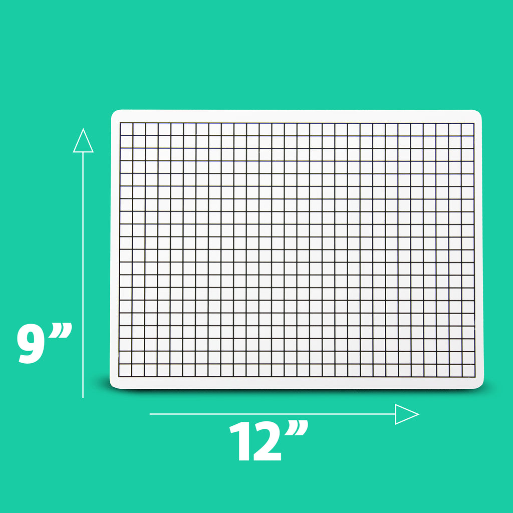 9 x 12 Two Sided 3/8" Squares Grid Board 12 Pack