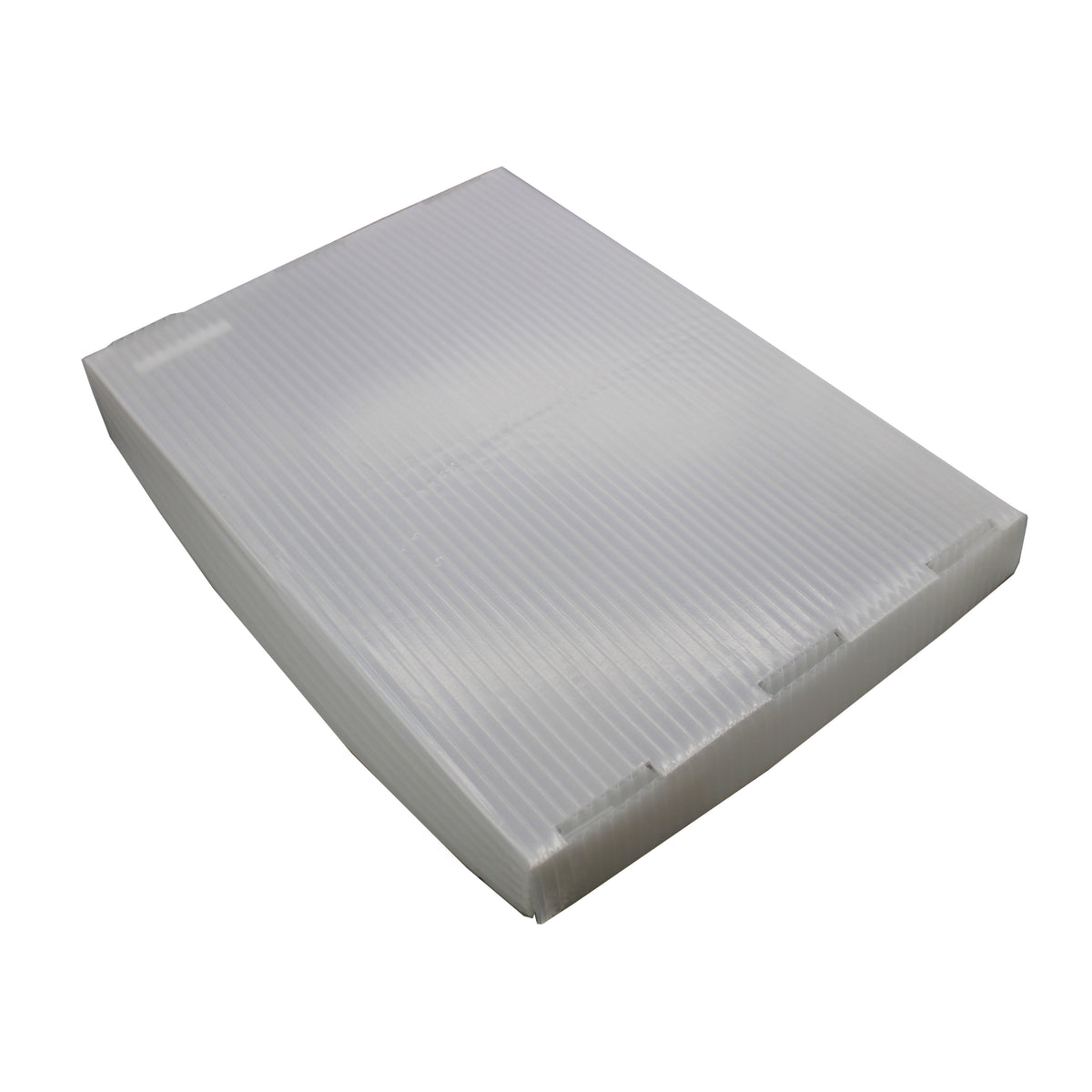 Translucent Corrugated Plastic Storage Postal Tote Lid - 4 Pack