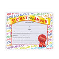 Student of the Month Certificate - Carton of 50 supplier units - SKU VA628