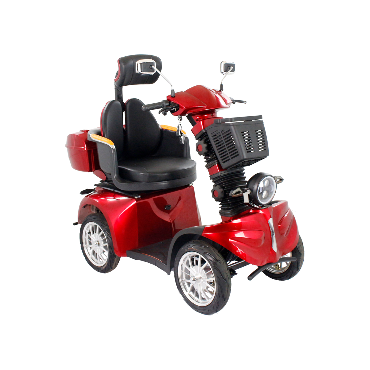 GIO Tron PRO four-wheel mobility scooter in red
