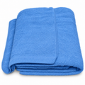 30X60 11.00LBS CARIBBEAN BLUE TERRY VELOUR BEACH TOWEL (2 DOZ per BOX) — representative Blue product image