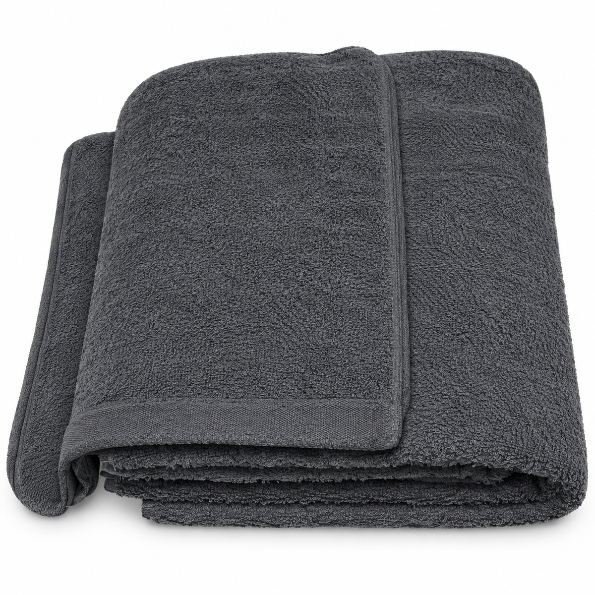 16X30 3.50LBS 16/S CHARCOAL GRAY HAND TOWEL (12 DOZ per BOX) — representative Charcoal Gray product image