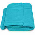 16X25 2.50 LBS TURQUOISE VELOUR HAND TOWEL (12 DOZ per BOX) — representative Turquoise product image
