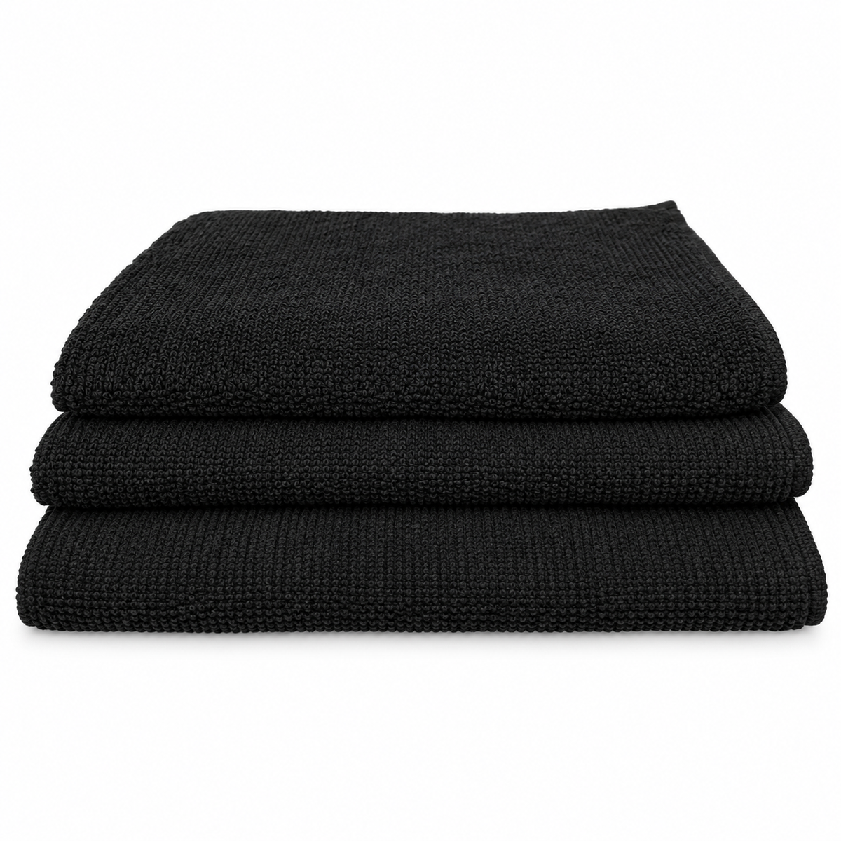52X52 SPUN POLY BLACK table linen 9.7lbs (2 DOZ per BOX) — representative Black product image