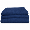 28x32 6.4oz SPUN POLY BIB APRON-NAVY BLUE NO/POCKET ( SPAP2833RBL ) (10 DOZ per BOX) — representative Navy Blue product image