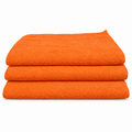 28X32 6.4oz SPUN POLY BIB APRON - ORANGE NO/POCKET (10 DOZ per BOX) — representative Orange product image