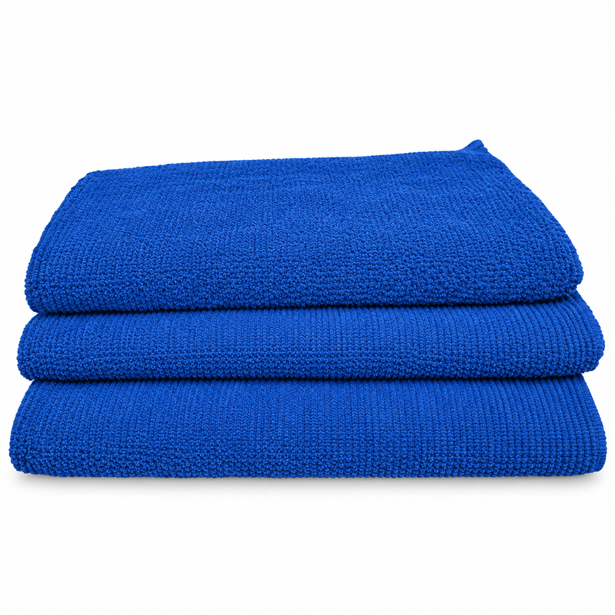 28x32 6.4oz SPUN POLY BIB APRON-ROYAL BLUE 3/POCKET ( SP2832RBL3P ) (10 DOZ per BOX) — representative Royal Blue product image