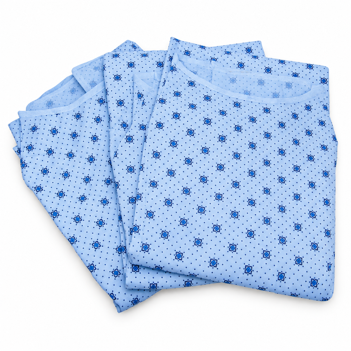 18X36 3.50 LBS 16/S 100% COTTON BLUE TERRY BIB (10 DOZ per BOX) — representative Blue product image