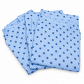 BLUE - 50X60 55/45 7.25LBS TWILL PRINTED PATIENT GOWN (BLUE SNOWFLAK) (25 DOZ per BALE) | Request a Freight Quote — representative Blue product image