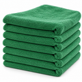 Representative jade green microfiber towels for item MF1616-270-500JDG; displayed color may vary by dye lot