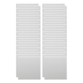 5 x 5 3/16 White Foam Squares Pack of 48