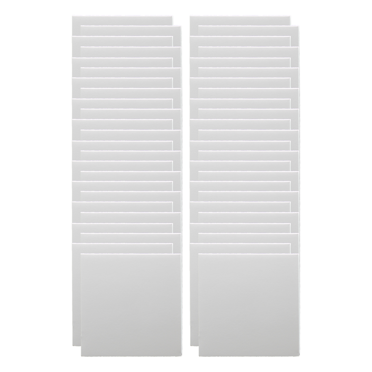 5 x 5 3/16 White Foam Squares Pack of 48