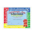 Language Arts Achievement Certificate - Carton of 50 supplier units - SKU VA685