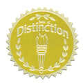 Gold Foil Stamped Certificate Seals - Seal of Distinction - Carton of 50 supplier units