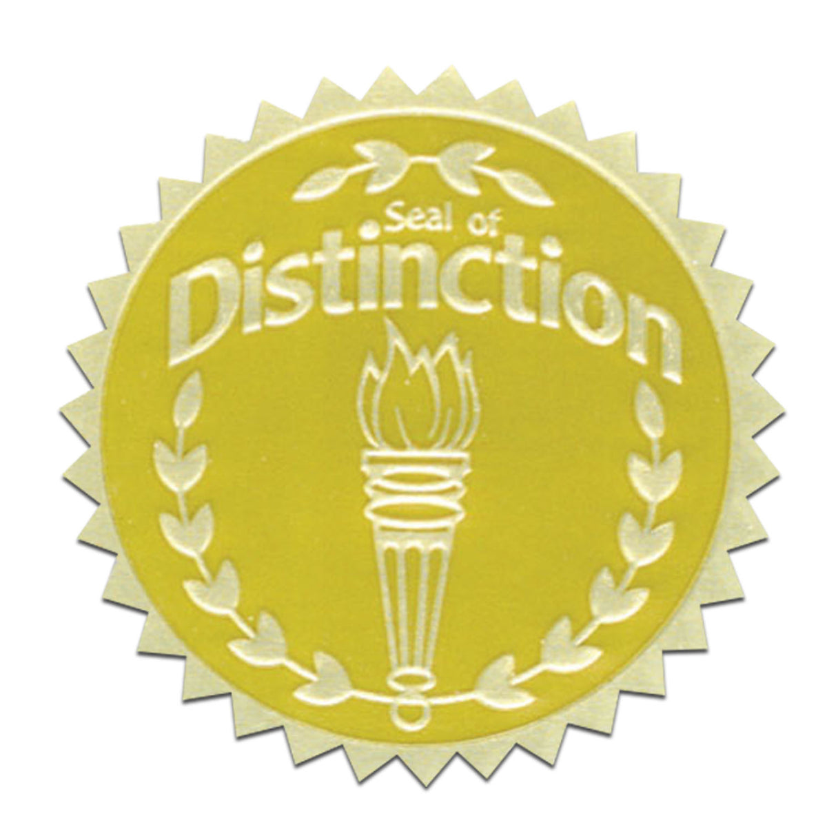 Gold Foil Stamped Certificate Seals - Seal of Distinction - Carton of 50 supplier units