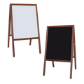 Marquee Easel (stained hardwood) White dry erase/Black chalk