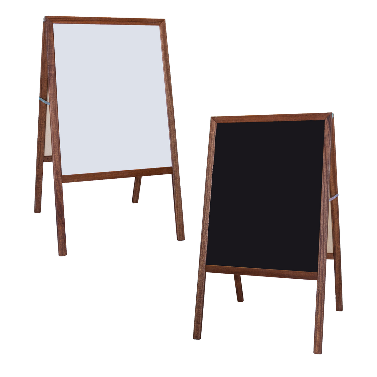 Marquee Easel (stained hardwood) White dry erase/Black chalk