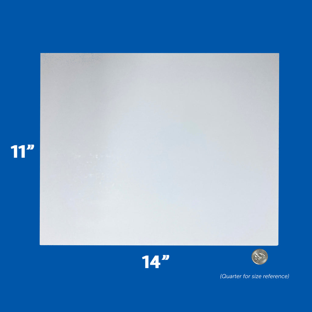 11" x 14" Double-Sided White Foam Board, 3/16" Thick – Pack of 10