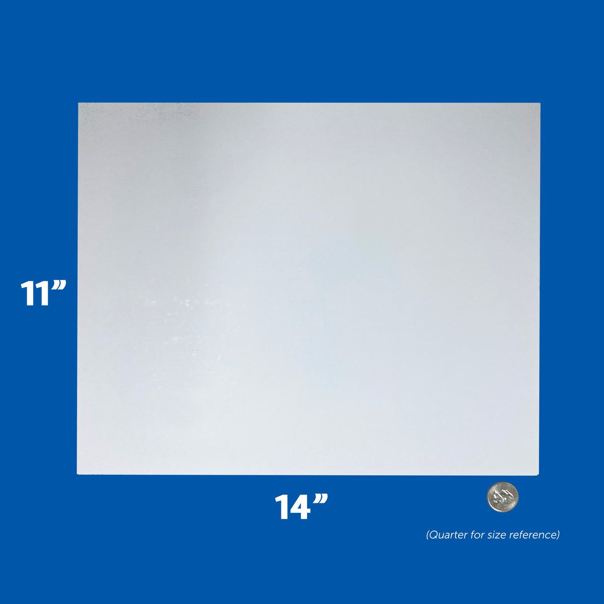 11" x 14" Double-Sided White Foam Board, 3/16" Thick – Pack of 10