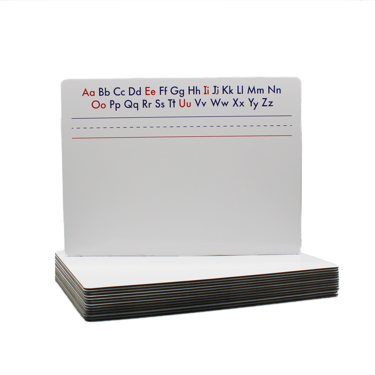 9 x 12 Two Sided Alphabet Magnetic Dry Erase Board Class Pack of 12