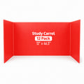 Flipside Products Red Plastic Study Carrels, 12'' x 46.5'', 12 Pack - SKU 19733-12