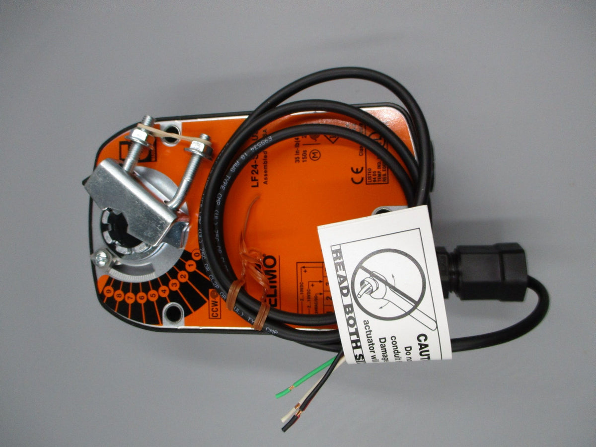 Belimo Damper Actuator, 35 in-lb [4 Nm], Spring return, AC/DC 24 V, 2...10 V, modulating LF24-SRUS