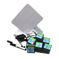 Rectangular Lined Two-Sided Dry Erase Answer Paddle + Markers + Erasers - Class Pack 12 - SKU 18123