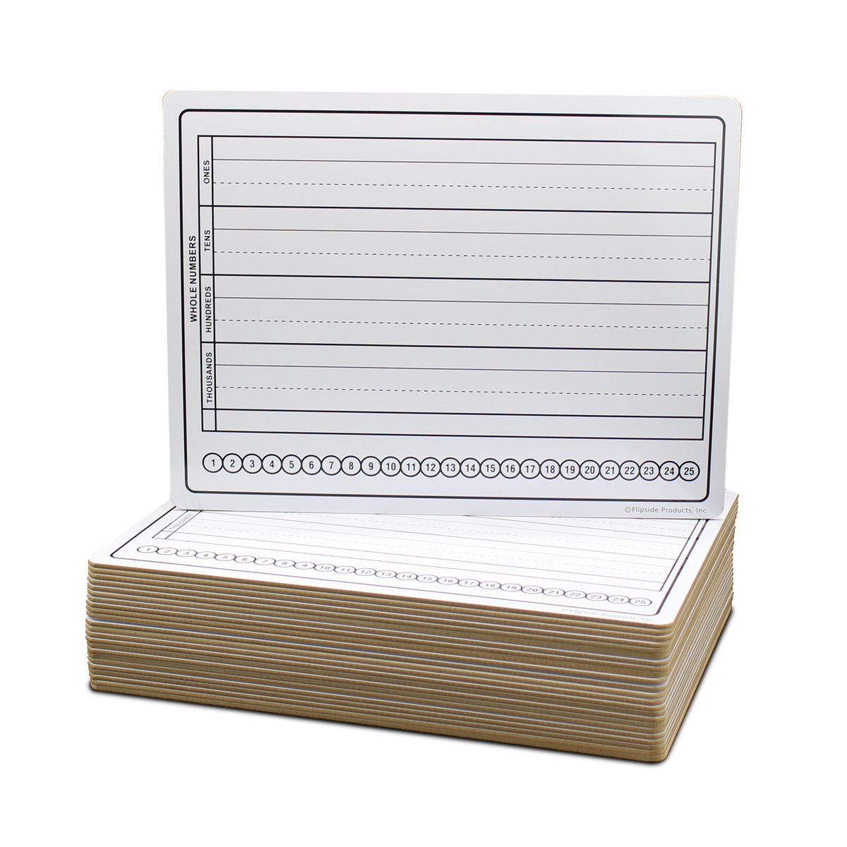9 x 12 Two-Sided Basic Skills Marker Board - 24 Pack